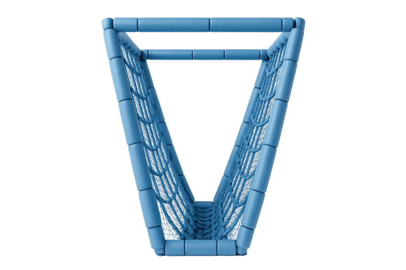 Puente en V para parques infantiles
