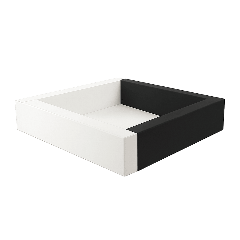 150cmx150cm (1200 bolas) / Blanca y Negra